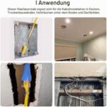 Glasfaser-Einziehstangen-Set vn-003 mit zehn Stangen und neun Aufsätzen