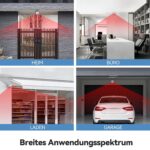 TECKNET TK-HA001 Bewegungsmelder-Alarm in Weiss mit Fernbedienung