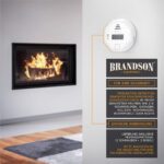 Brandson Kohlenmonoxid-Melder in Weiss mit LCD-Anzeige der CO-Konzentration