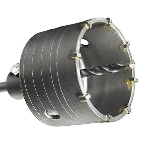 S&R Hohl-Bohrkrone Ø 82 mm mit SDS-plus-Adapter und Zentrierbohrer – Detail 5