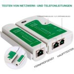 SGILE 12-in-1 Netzwerk-Werkzeugset mit Crimpzange, Kabeltester und RJ45-Steckern