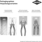 KNIPEX Crimpzange 97 51 10 für Westernstecker mit schwarzen Mehrkomponenten-Griffen