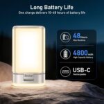 Blukar Campinglampe mit aufgeklappten Seitenflügeln und 116 LED in warmweissem Licht