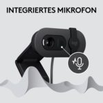 Darstellung der Webcam mit Symbol für das eingebaute Mikrofon