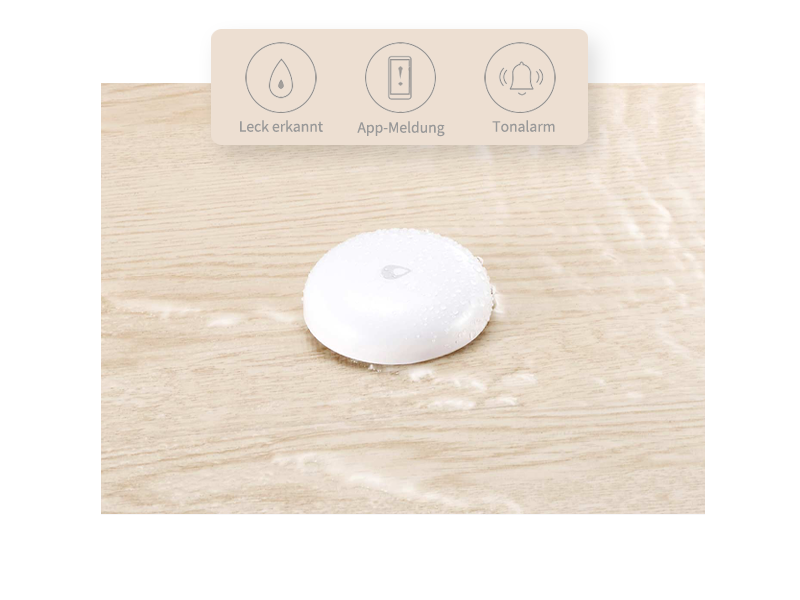 Aqara Wassermelder SJCGQ11LM, flacher weisser Zigbee-Sensor für Wasserlecks – Detail 6