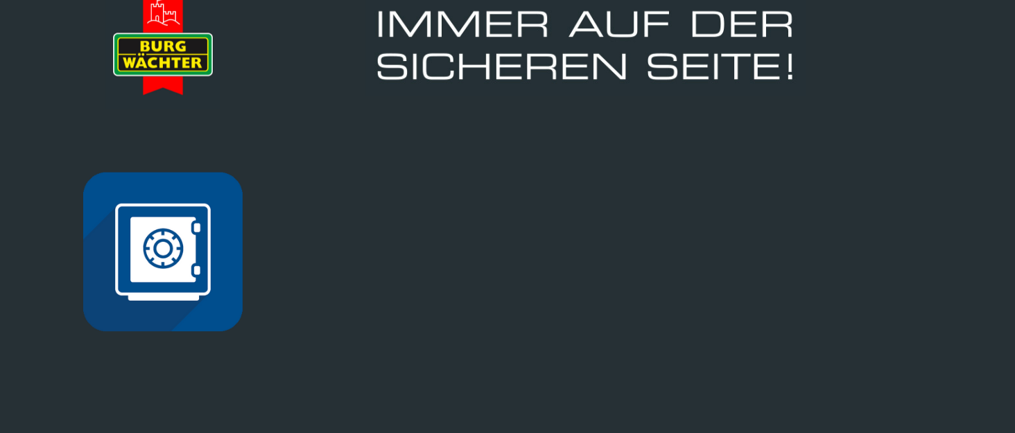 Schwarzer Burg-Wächter Key Safe 40 SB Schlüsseltresor mit vier Zahlenrollen und Schutzklappe – Detail 6