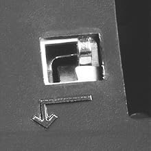 BURG-WÄCHTER Key Safe 10 SB Schlüsseltresor in Schwarz mit vier Zahlenrollen für die Wandmontage – Detail 6