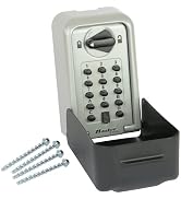 Master Lock 5401EURD Schlüsseltresor in Grau mit geöffneter Wetterklappe und Ziffernrädern – Detail 6