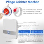 Aufachieve Notrufset mit Uhrensender, Taschenuhr-Sender und Empfänger für die Steckdose