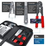 CSL Netzwerk-Kit mit Kabeltester, Krimpzange, Abisolierer und LSA-Anlegewerkzeug