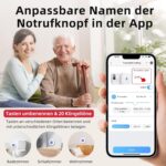 CallToU TY01WH Notrufknopf in Weiss mit Armband und steckbarem Empfänger