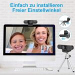 Verstellbereich von 90 und 180 Grad sowie Befestigung auf einem Stativ