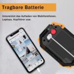 Tekstap COBWL02 Akku-Arbeitsleuchte mit ausgeklapptem Griff, Set mit zwei Leuchten