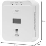ABUS Kohlenmonoxid-Melder COWM510 in Weiss mit LCD-Anzeige