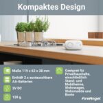 FireAngel FA3313 Kohlenmonoxidmelder in Weiss mit Display, freistehend und wandmontierbar