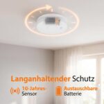Smartwares Rauchmelder FSM-11710, fotoelektrisch, 10-Jahres-Sensor, EN 14604 – Bild 6