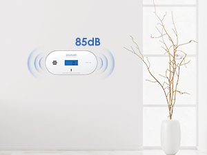 Wisualarm C06 Kohlenmonoxid-Melder mit blau hinterleuchtetem LCD, Temperatur- und Feuchteanzeige – Detail 6