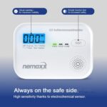 NEMAXX CM18 Kohlenmonoxid-Melder mit LCD-Display an der Wand