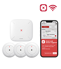 X-Sense SWS55 Wassermelder-Set mit vier Sensoren und Basisstation SBS50 – Detail 6