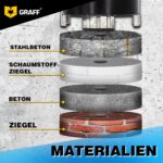 GRAFF Diamant-Bohrkrone 68 mm mit Zentrierbohrer und SDS-Plus-Adapter