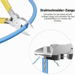 ZoeRax Netzwerk-Werkzeugset mit RJ45-Crimpzange, Kabeltester, Abisolierwerkzeug und Pass-Through-Steckern