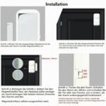 Selbstklebender Tür- und Fensteralarm mit Magnetstreifen am Fensterflügel