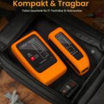 Hiija Netzwerkkabel-Tester NCT-00 mit Gummihülle und Fernmodul für RJ45 und RJ11
