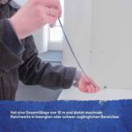 Faithfull FAICRS1000 Kabeleinziehstangen-Set mit Glasfaserstangen, Zubehörteilen und Kunststoffrohr