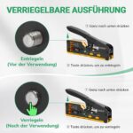 SGILE Netzwerk-Werkzeugset mit Crimpzange, Prüfgerät, Cat6-Steckern und Werkzeugtasche
