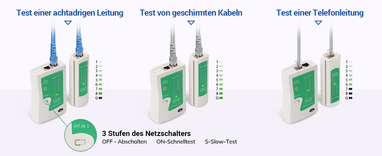 SGILE Netzwerk-Werkzeugset mit Crimpzange, Prüfgerät, Cat6-Steckern und Werkzeugtasche – Detail 6