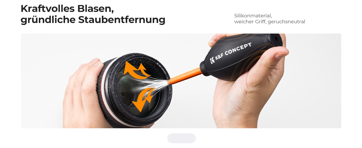 K&F Concept 25-teiliges Kamera-Reinigungsset mit Blasebalg, Sensortupfern und Tasche – Detail 6