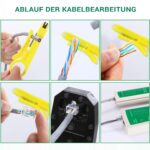 SGILE 12-in-1 Netzwerk-Werkzeugset mit Crimpzange, Kabeltester und RJ45-Steckern