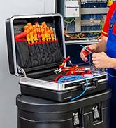 KNIPEX Crimpzange 97 51 10 für Westernstecker mit schwarzen Mehrkomponenten-Griffen – Detail 6