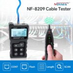 NOYAFA NF-8209 Netzwerkkabel-Tester mit LCD-Anzeige, Fernadapter und Empfänger für die Leitungssuche
