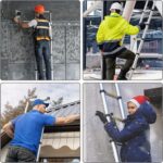 Todeco Teleskopleiter aus Aluminium auf 3,8 Meter ausgefahren mit Tragetasche