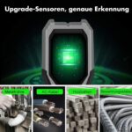 FOLAI 510-BX Leitungssucher in Grün mit LCD-Anzeige beim Scannen einer Wand