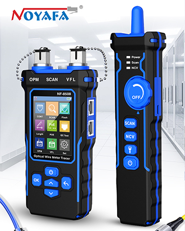NOYAFA NF-8209 Netzwerkkabel-Tester mit LCD-Anzeige, Fernadapter und Empfänger für die Leitungssuche – Detail 6