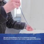 Faithfull FAICRS330 Kabelzugstangen-Set mit zehn Fiberglasstangen, Zubehörteilen und Aufbewahrungsrohr