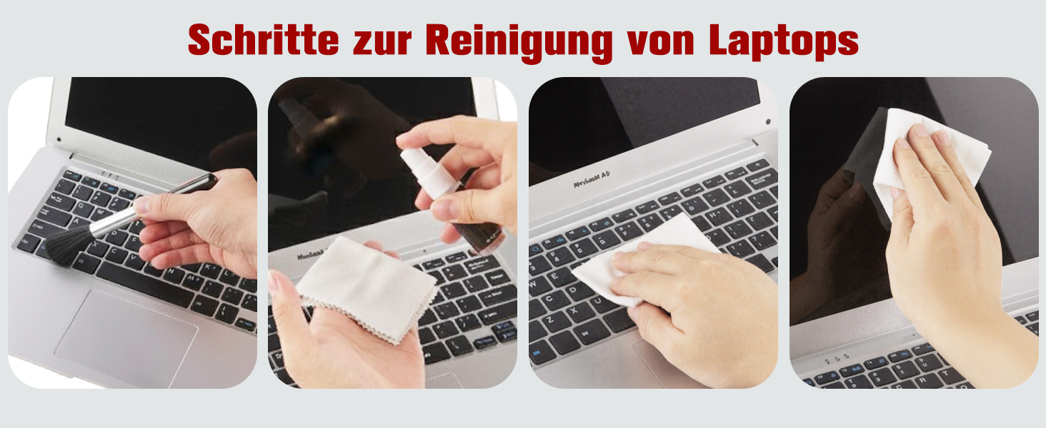 Zacro Reinigungsset für Kameras mit Blasebalg, Linsenstift, Pinseln, Tüchern und Box – Detail 6