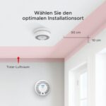 X-Sense SC07 Rauch- und Kohlenmonoxidmelder mit LCD-Anzeige, Frontansicht
