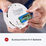 X-Sense CO03B Kohlenmonoxidmelder mit hinterleuchtetem LCD und Prüftaste