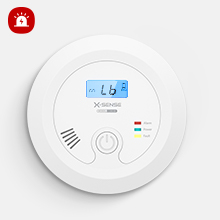 X-Sense CO03B Kohlenmonoxidmelder mit hinterleuchtetem LCD und Prüftaste – Detail 7