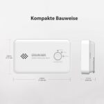 Wisualarm C03 Kohlenmonoxidmelder ohne Display mit Test- und Stummtaste