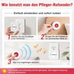 CallToU Notrufknopf-Set mit zwei weissen Ruftasten und zwei Empfängern für die Steckdose