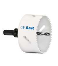 S&R Diamant-Bohrkrone 72 mm mit SDS-plus-Adapter, Zentrierbohrer und Austrieb-Keil – Detail 7