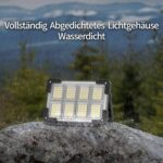 OHAYORI 8-CUP LED Baustrahler mit klappbarem Griff, Magnetsockel und USB-Anschluss