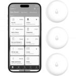Aqara Wassermelder SJCGQ11LM, flacher weisser Zigbee-Sensor für Wasserlecks