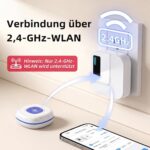 CallToU TY01WH Notrufknopf in Weiss mit Armband und steckbarem Empfänger
