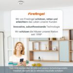 FireAngel FA3820 Kohlenmonoxidmelder in Weiss mit Testtaste und CO-Warnleuchte