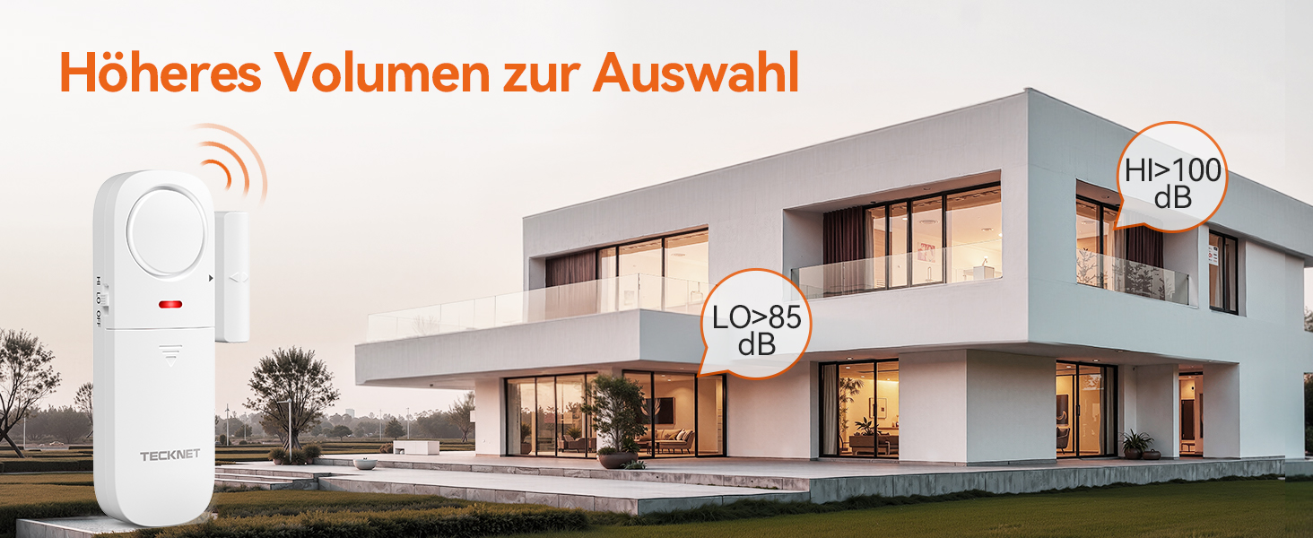 TECKNET TK-WA151 Fensteralarm in Weiss mit Magnetkontakt und Fernbedienung – Detail 7